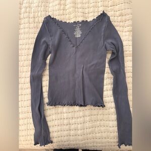 Free People Ribbed LS